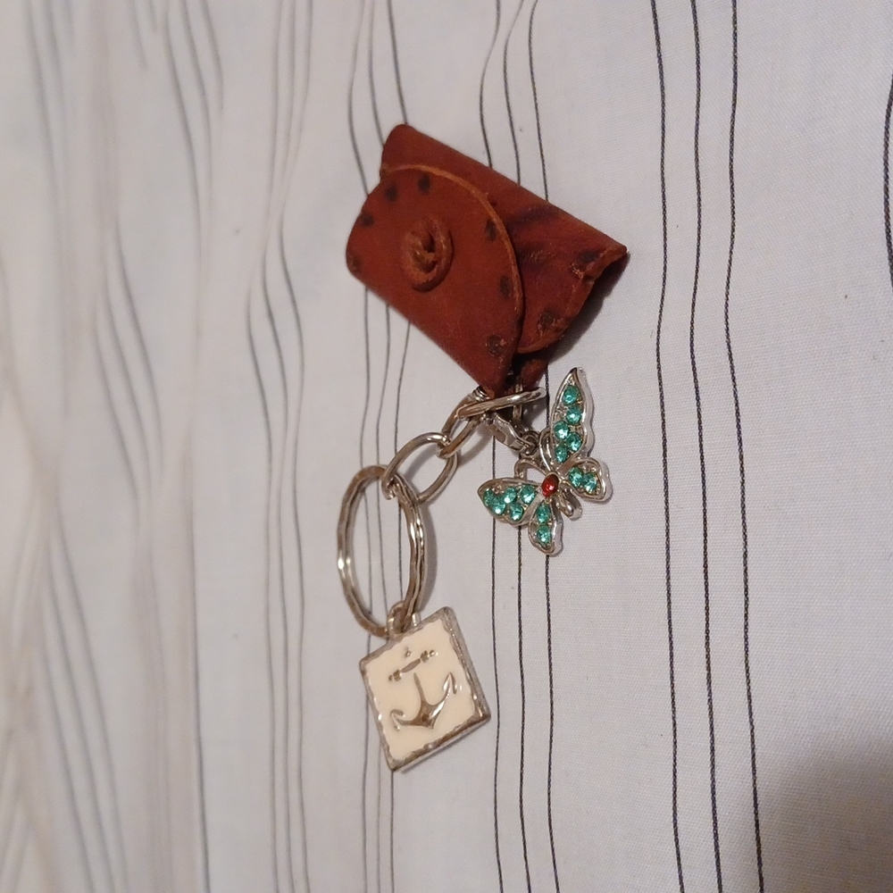 5 For $15 Keychain butterfly charm, anchor charm - Picture 2 of 6